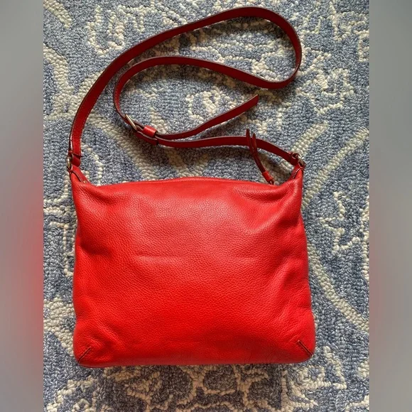 Red Leather Kate Spade Crossbody EUC - Picture 5 of 8